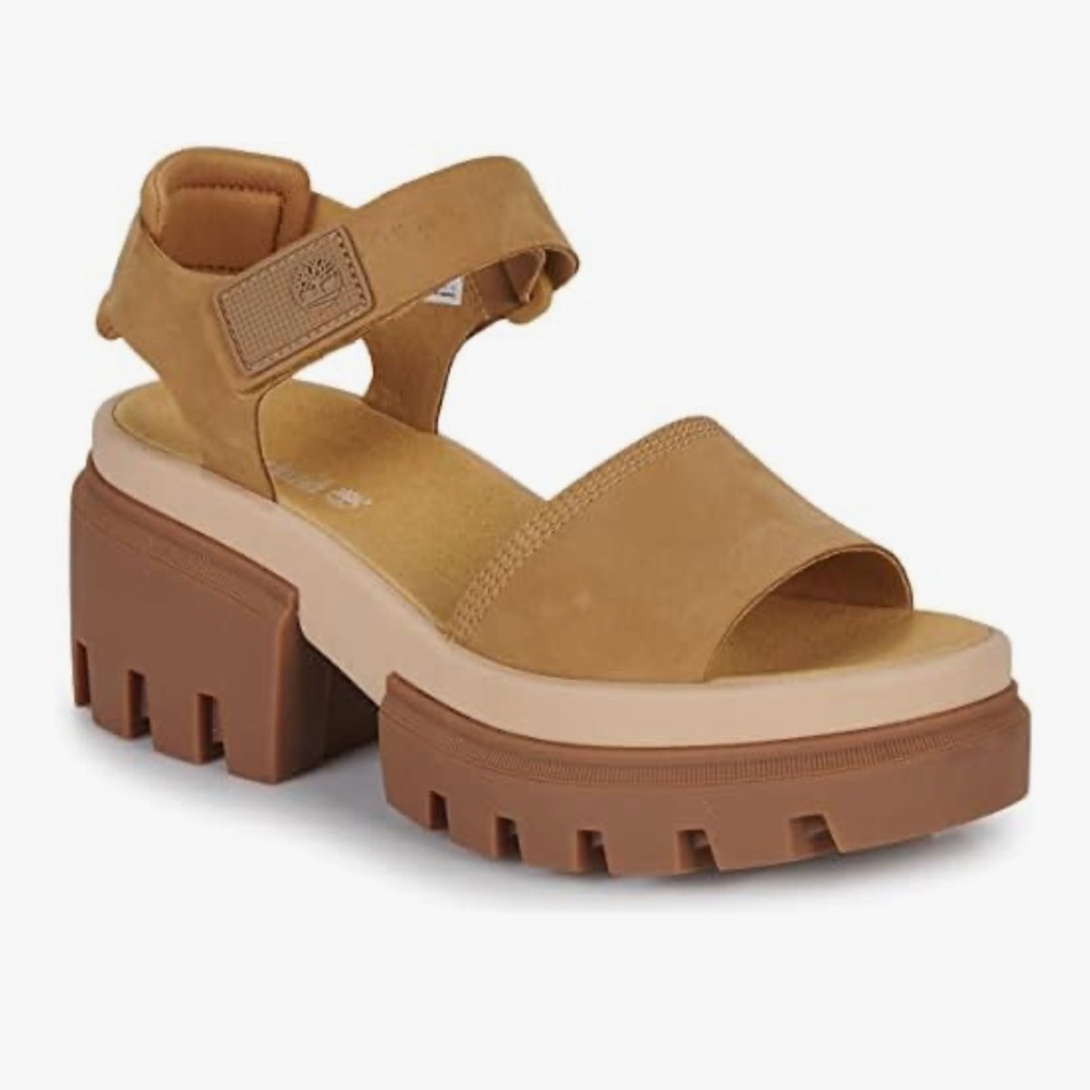 Timberland Everleigh  Tan Platform Sandals
